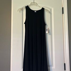 Size small old navy black sleeveless swing dress NWT